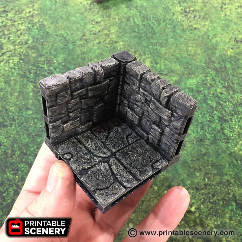Rampage Heavy Low Risers - Printable Scenery