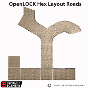 OpenLOCK Hex Road Layouts