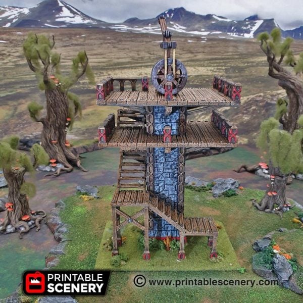 Ork Outpost on Cliff - Warhammer 40k terrain (build video in