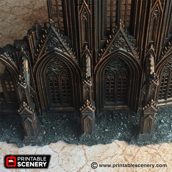 Printable Scenery Gothic Cathedral