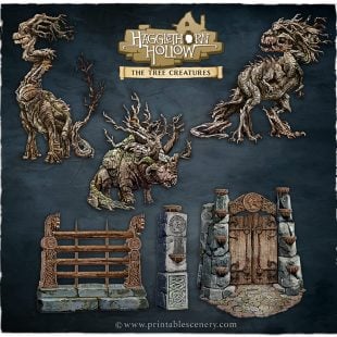 3D Printed Hagglethorn Hollow Wandering Woods Age of Sigmar Dnd Dungeons and Dragons frostgrave mordheim tabletop games kings of war warhammer 9th age pathfinder rangers of shadowdeep