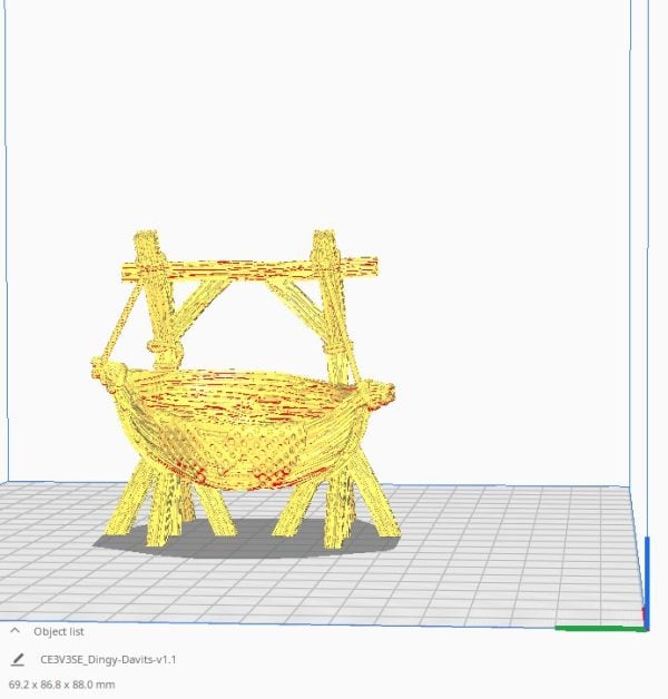 Dingy Davits 3d print file