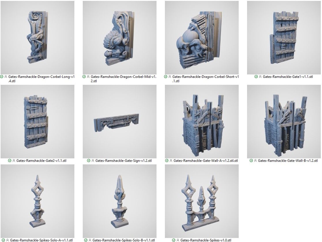 Gates of Ramshackle 3d print file