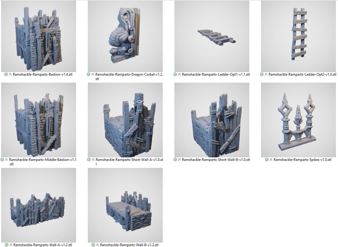 Ramshackle Ramparts 3d print file