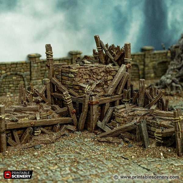 Ruined Ramshackle Ramparts 3d Print terrain