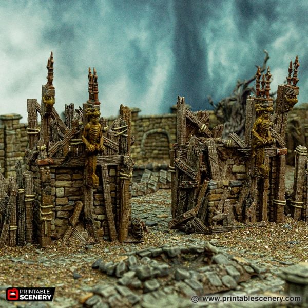 Ruined Ramshackle Ramparts 3d Print terrain