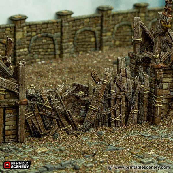 Ruined Ramshackle Ramparts 3d Print terrain