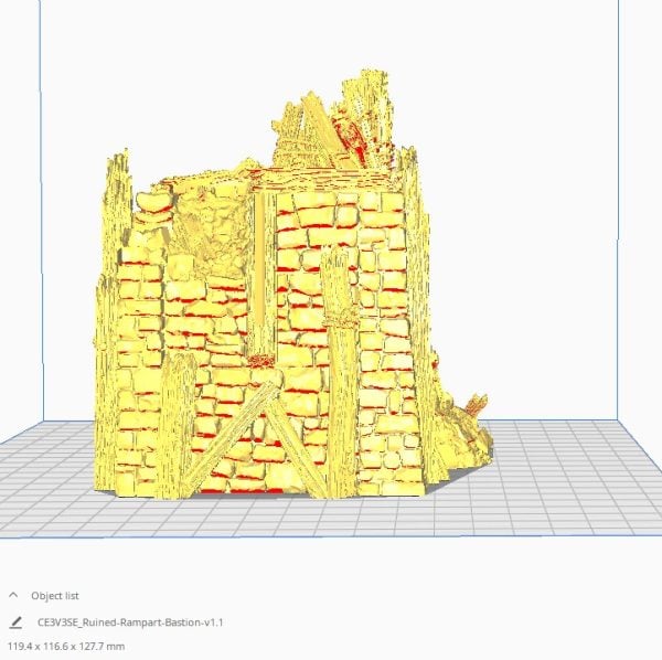 Ruined Ramshackle Ramparts 3d print file