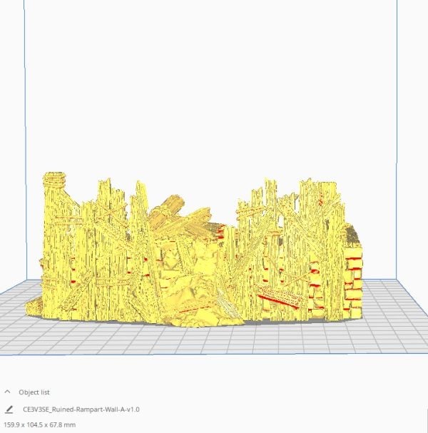 Ruined Ramshackle Ramparts 3d print file