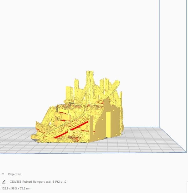 Ruined Ramshackle Ramparts 3d print file