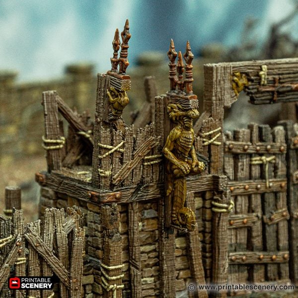 The Gates of Ramshackle 3d printed terrain