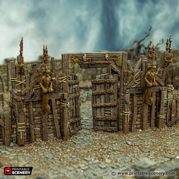 The Gates of Ramshackle 3d printed terrain