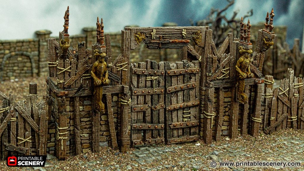 The Gates of Ramshackle 3d printed terrain