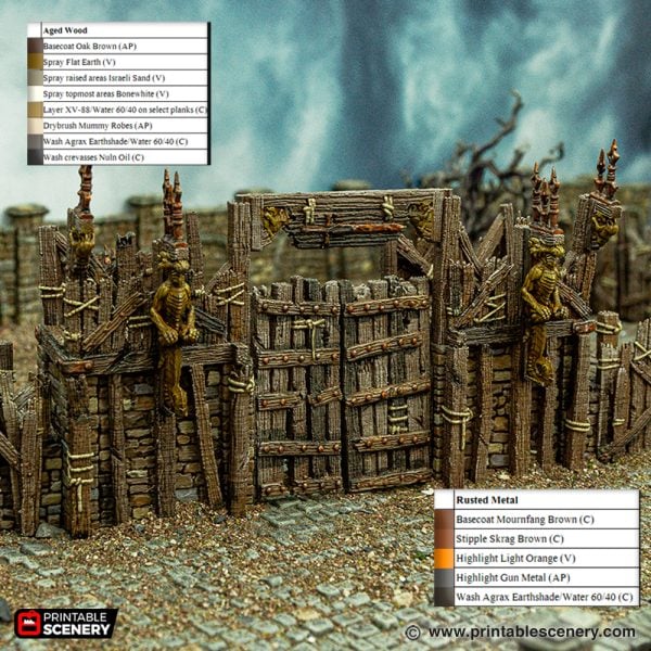 The Gates of Ramshackle 3d printed terrain