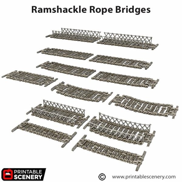 Ramshackle Rope Bridges STL