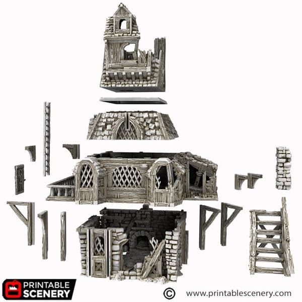 Ruined City Apothecary 3d print file