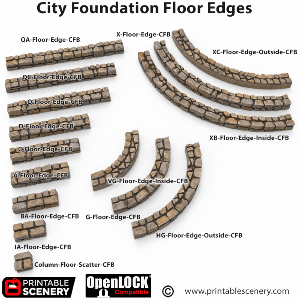 OpenLOCK City Foundations Floor Edges