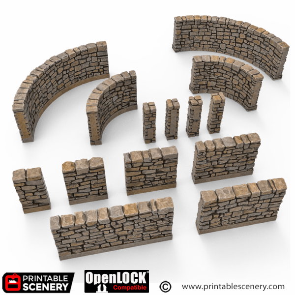 OpenLOCK City Foundations Walls STL