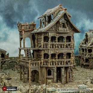 Ruined City Tenement 3d print file