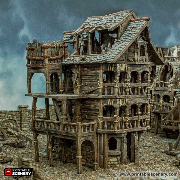 Ruined City Tenement 3d print file