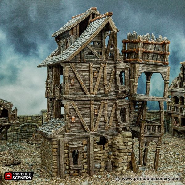 Ruined City Tenement 3d print file