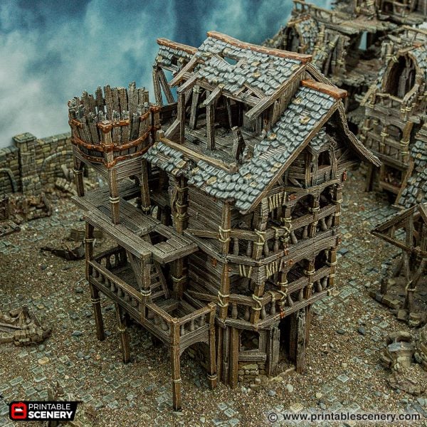 Ruined City Tenement 3d print file