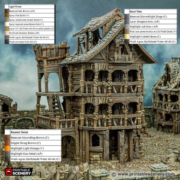 Ruined City Tenement 3d print file